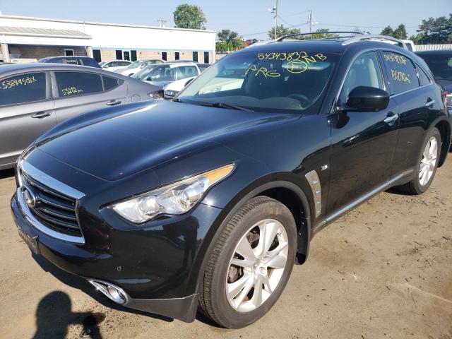 JN8CS1MW9EM412563 - 2014 INFINITI QX70 BLACK photo 2