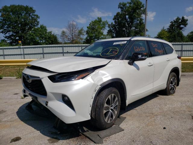 5TDGZRBHXMS126218 - 2021 TOYOTA HIGHLANDER WHITE photo 2