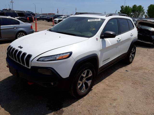 1C4PJMBB8EW193536 - 2014 JEEP CHEROKEE T WHITE photo 2