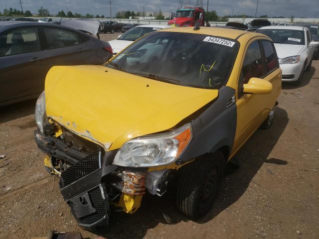 KL1TD6DE1AB136662 - 2010 CHEVROLET AVEO LS 黄色 照片 2