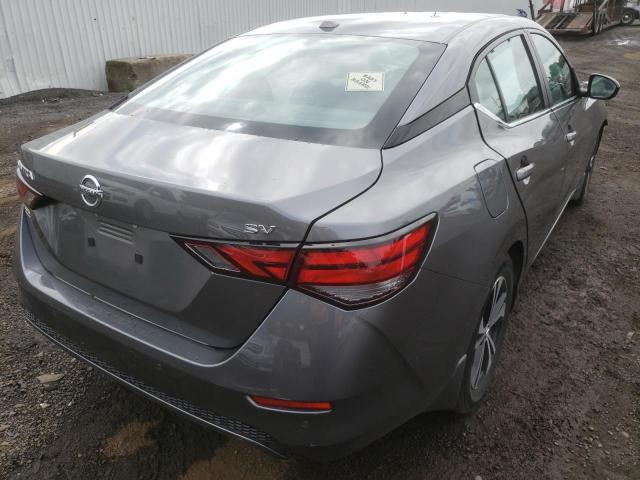 3N1AB8CV8LY272510 - 2020 NISSAN SENTRA SV GRAY photo 4