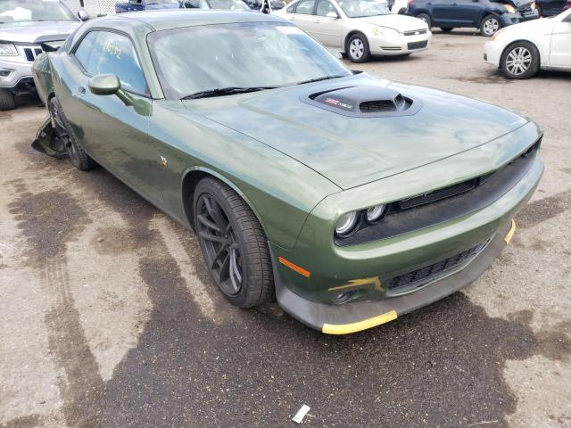 2C3CDZFJ9KH549284 - 2019 DODGE CHALLENGER GREEN photo 1