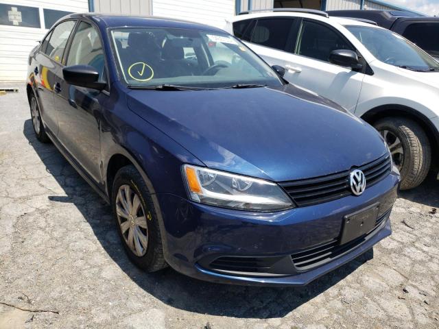 3VW1K7AJ8EM426972 - 2014 VOLKSWAGEN JETTA BLUE photo 1