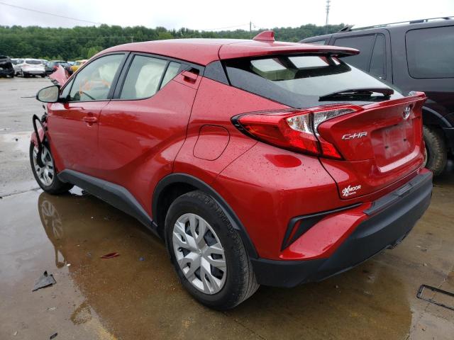 JTNKHMBX5L1081879 - 2020 TOYOTA C-HR XLE RED photo 3