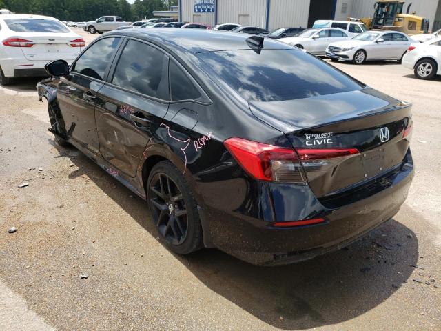 2HGFE2F5XNH527686 - 2022 HONDA CIVIC SPOR BLACK photo 3