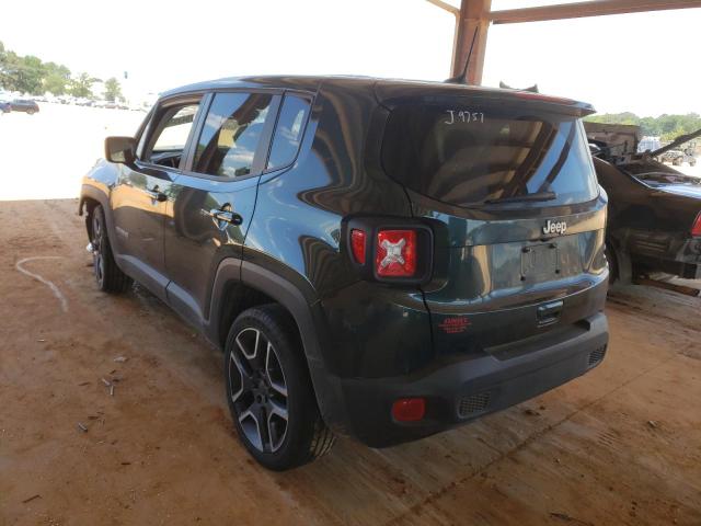 ZACNJCAB4MPM78682 - 2021 JEEP RENEGADE S GREEN photo 3