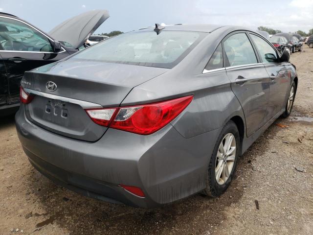 5NPEB4AC7EH941312 - 2014 HYUNDAI SONATA GLS GRAY photo 4