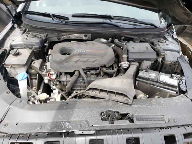 5NPE34AB1JH634796 - 2018 HYUNDAI SONATA SPO GRAY photo 7