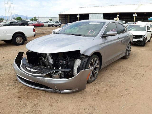 1C3CCCCB7FN553280 - 2015 CHRYSLER 200 C SILVER photo 2