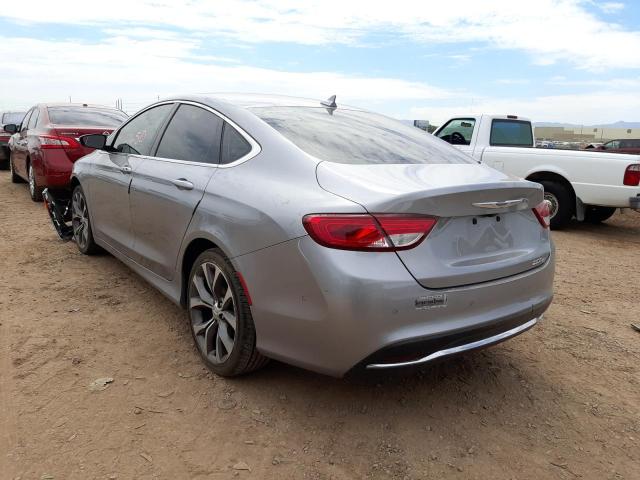 1C3CCCCB7FN553280 - 2015 CHRYSLER 200 C SILVER photo 3