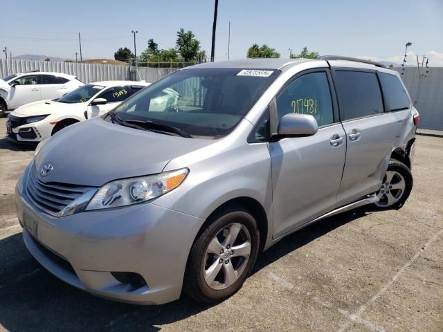 5TDKZ3DC0HS818583 - 2017 TOYOTA SIENNA LE SILVER photo 2