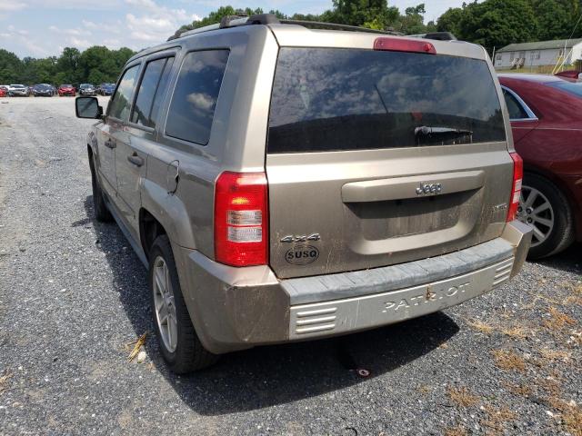 1J8FF48WX7D378136 - 2007 JEEP PATRIOT LI GOLD photo 3