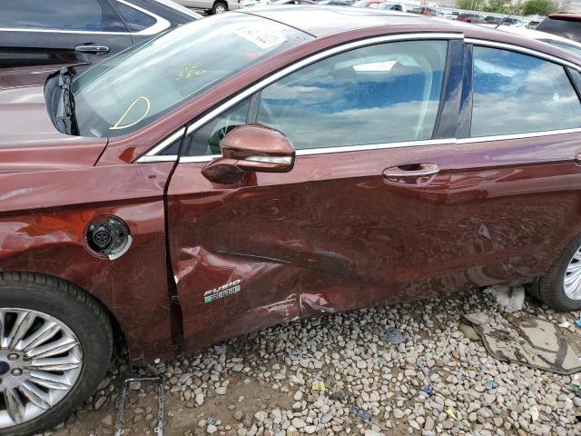 3FA6P0PU4GR229134 - 2016 FORD FUSION MAROON photo 9