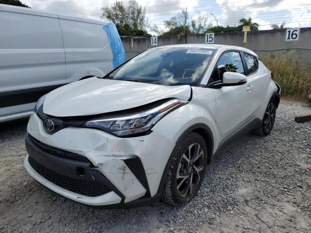 NMTKHMBX3MR137020 - 2021 TOYOTA C-HR XLE WHITE photo 2