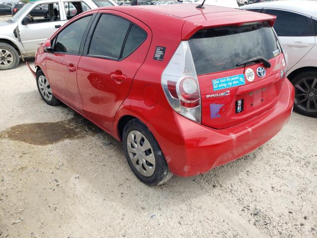 JTDKDTB37E1085894 - 2014 TOYOTA PRIUS C RED photo 3