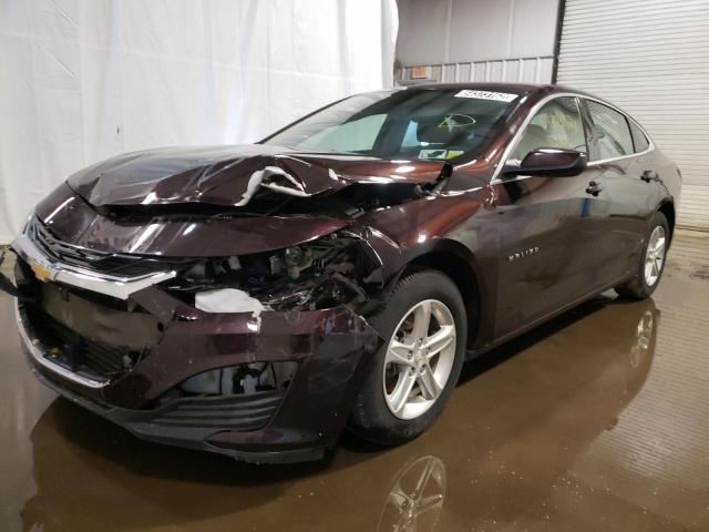 1G1ZC5ST1LF106972 - 2020 CHEVROLET MALIBU LS BURGUNDY photo 2