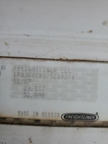 1FUJA6CV37DZ29204 - 2007 FREIGHTLINER CONVENTION WHITE photo 10