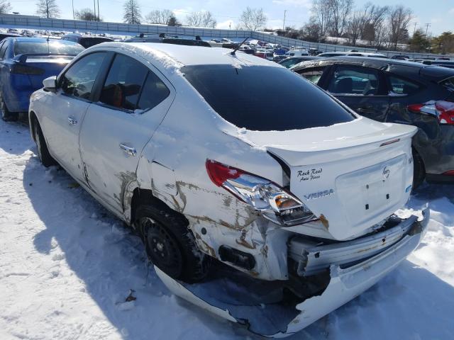 3N1CN7APXGL841665 - 2016 NISSAN VERSA S WHITE photo 3