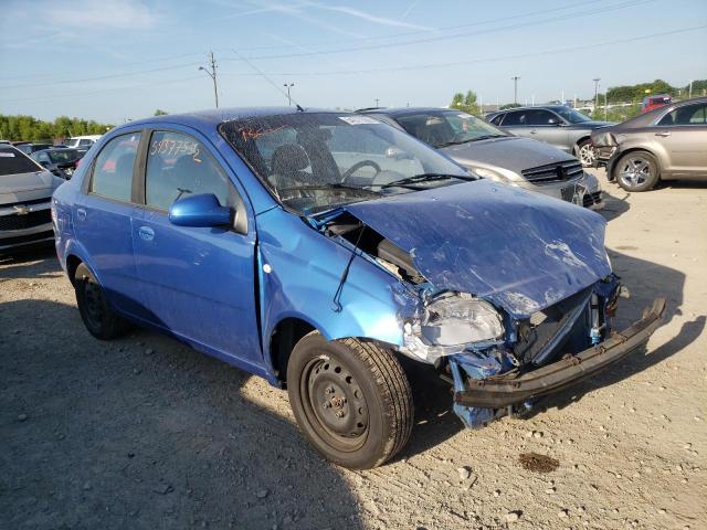 KL1TD52645B348791 - 2005 CHEVROLET AVEO BASE BLUE photo 1