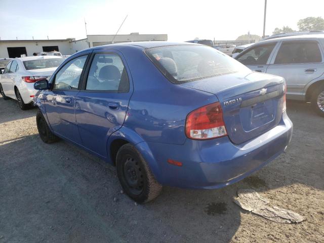 KL1TD52645B348791 - 2005 CHEVROLET AVEO BASE BLUE photo 3