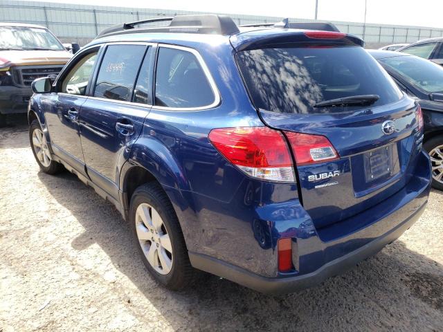 4S4BRDJC0B2340508 - 2011 SUBARU OUTBACK 3. BLUE photo 3