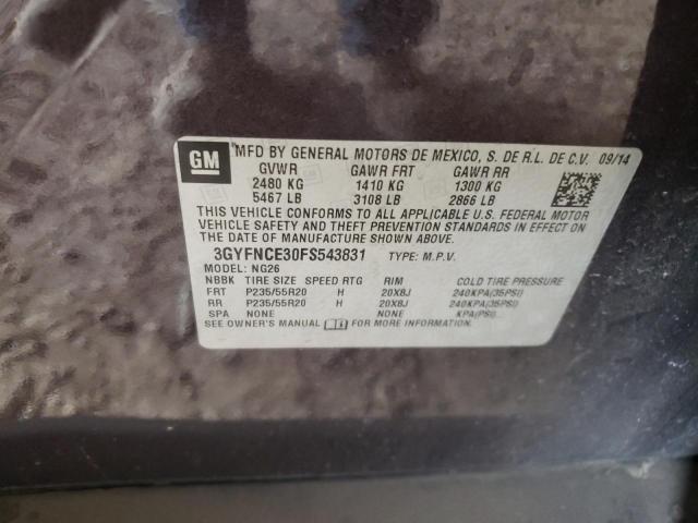 3GYFNCE30FS543831 - 2015 CADILLAC SRX PERFOR 紫色 照片 10