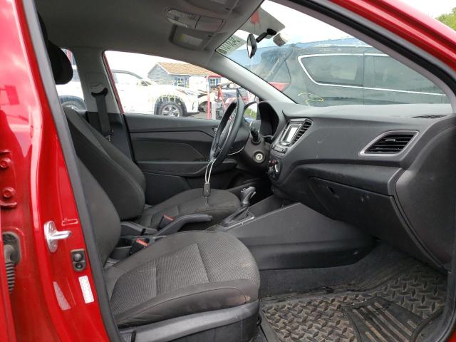 3KPC24A3XKE080974 - 2019 HYUNDAI ACCENT SE RED photo 5