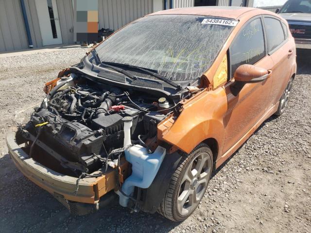 3FADP4GX6KM121516 - 2019 FORD FIESTA ST ORANGE photo 2