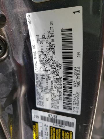 5TFRM5F11CX044092 - 2012 TOYOTA TUNDRA DOU GRAY photo 10