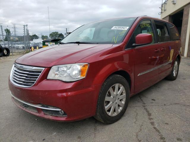 2C4RC1BG0DR793455 - 2013 CHRYSLER TOWN & COU RED photo 2