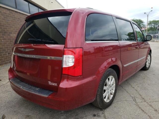 2C4RC1BG0DR793455 - 2013 CHRYSLER TOWN & COU RED photo 4