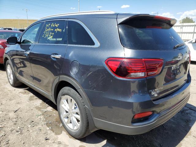 5XYPGDA34KG602889 - 2019 KIA SORENTO L CHARCOAL photo 3