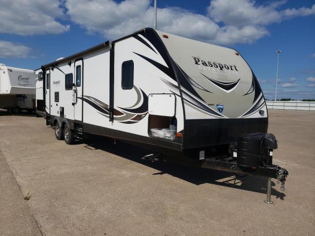 4YDT33525KT410047 - 2019 KEYSTONE PASSPORT თეთრი ფოტო 1