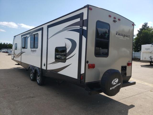 4YDT33525KT410047 - 2019 KEYSTONE PASSPORT თეთრი ფოტო 3