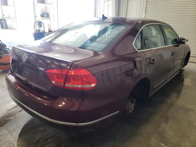 1VWCN7A39EC055114 - 2014 VOLKSWAGEN PASSAT SEL MAROON photo 4