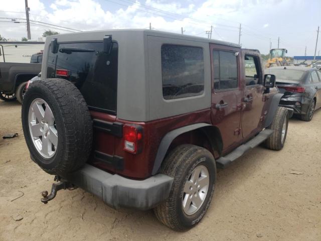 1J8GA59157L217419 - 2007 JEEP WRANGLER S BURGUNDY photo 4