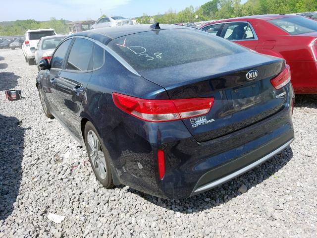 KNAGU4LE2H5010381 - 2017 KIA OPTIMA HYB BLACK photo 3