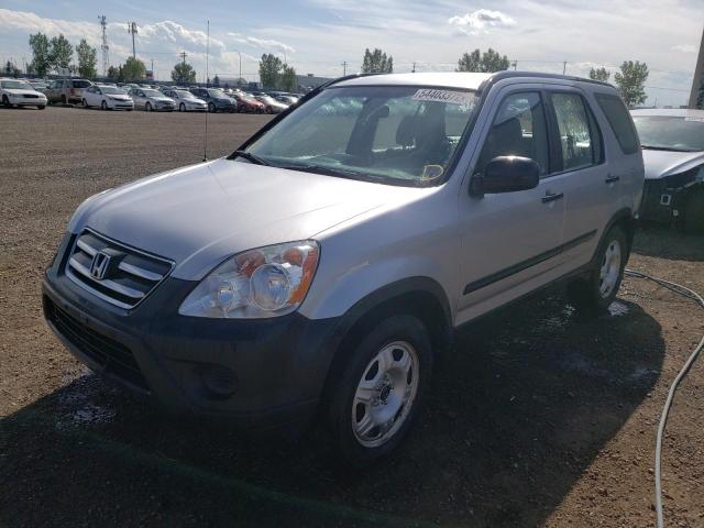 JHLRD78505C813464 - 2005 HONDA CR-V LX SILVER photo 2