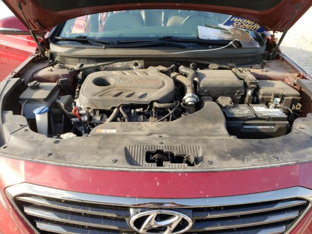 5NPE34AB4FH141332 - 2015 HYUNDAI SONATA SPO RED photo 7