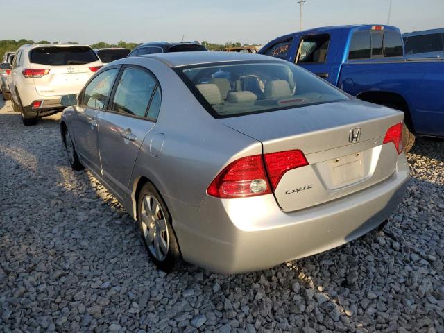 1HGFA16556L110907 - 2006 HONDA CIVIC LX SILVER photo 3