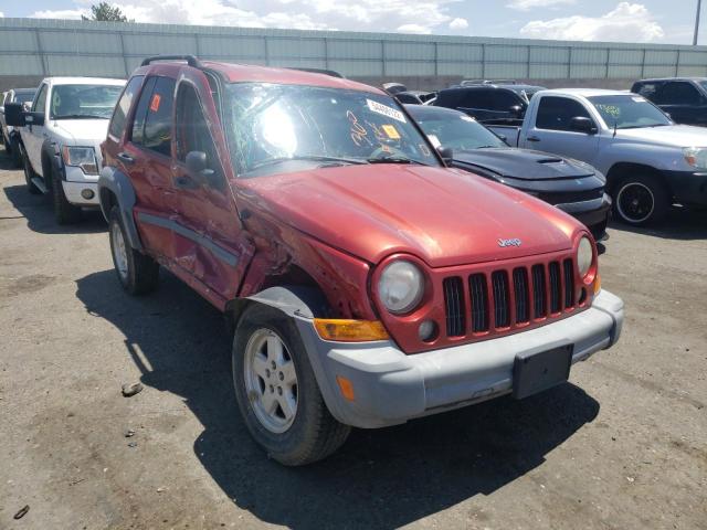 1J4GL48K56W125417 - 2006 JEEP LIBERTY SP RED photo 1