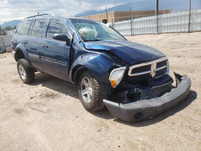 1D4HB38N85F609603 - 2005 DODGE DURANGO ST BLUE photo 1