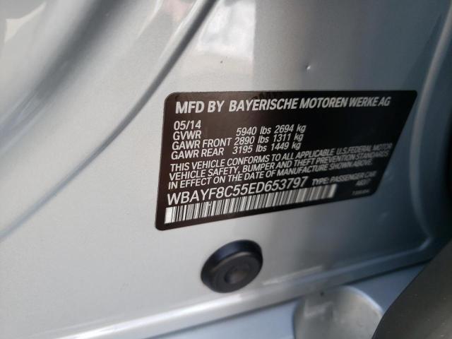 WBAYF8C55ED653797 - 2014 BMW 750 LXI SILVER photo 10