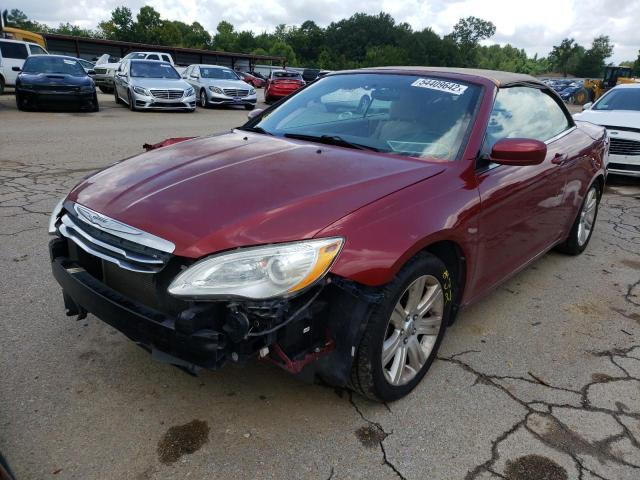 1C3BCBEG0DN604324 - 2013 CHRYSLER 200 BURGUNDY photo 2