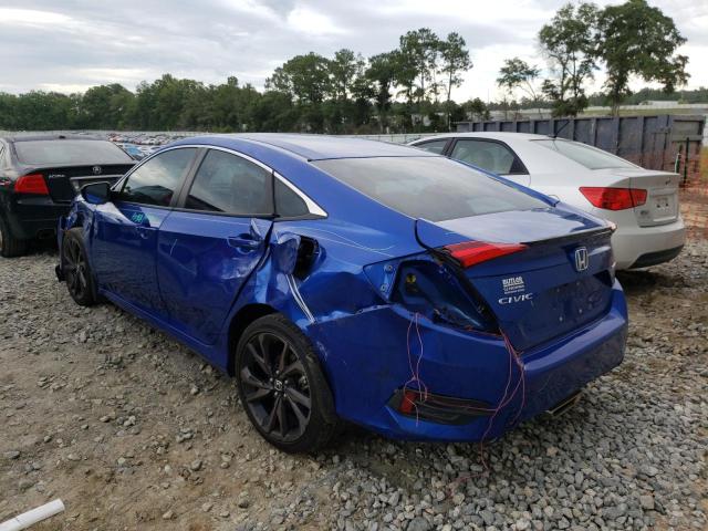 19XFC2F87LE008148 - 2020 HONDA CIVIC SPOR BLUE photo 3