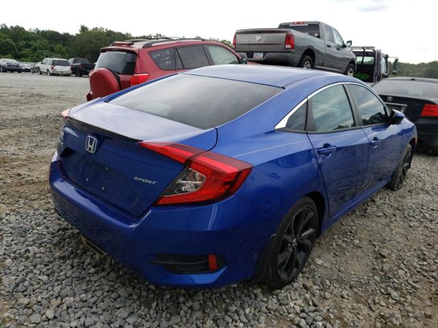 19XFC2F87LE008148 - 2020 HONDA CIVIC SPOR BLUE photo 4