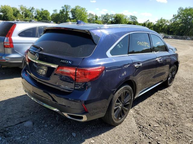 5FRYD4H91HB033019 - 2017 ACURA MDX ADVANC 蓝色 照片 4