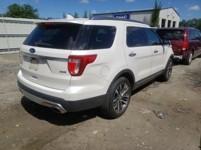 1FM5K8HT2GGC64184 - 2016 FORD EXPLORER P WHITE photo 4