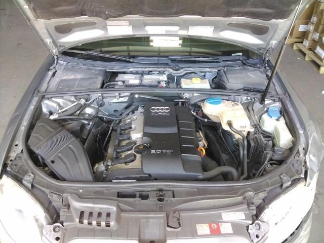 WAUKF78E56A101017 - 2006 AUDI A4 2.0T AV GRAY photo 7