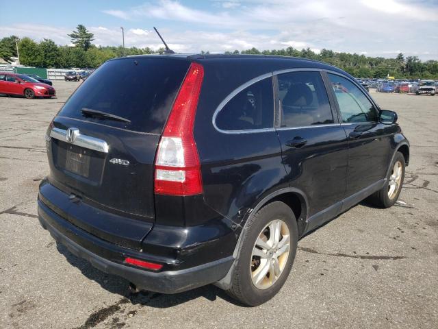 5J6RE4H79BL025542 - 2011 HONDA CR-V EXL BLACK photo 4